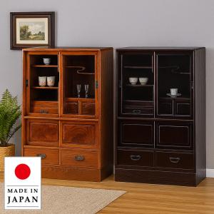 茶箪笥 和茶棚 花月 MK4471 幅85cm 欅 ケヤキ 静岡県産 : 戸田家具