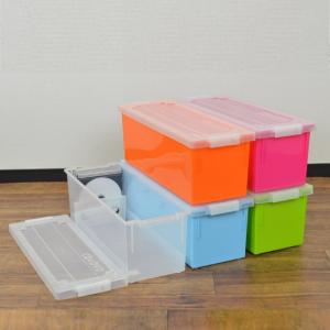 CD・DVDケース バックル式 収納ケース 幅16.3×奥行44.5×高さ15.8cm