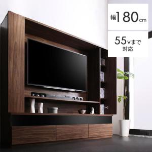 テレビ台 ハイタイプ 壁面 収納 扉 引出付き 幅約190cm 42V対応