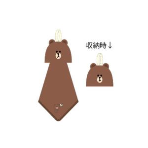 丸眞 フェイスタオル LINE FRIENDS ラインフレンズ ハローブラウン 綿