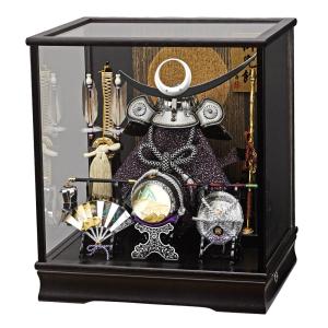 五月人形 兜飾り コンパクト 兜 ガラスケース飾り kabuto 富岳 165-712