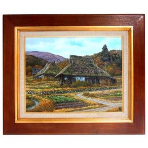 油絵 伊豆高原の桜並木 MA1041 : 絵画制作専門ユーラシアアート - 通販