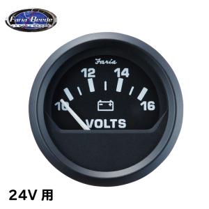 船外機用 タコメーター 黒 ブラック FARIA製 12V ゲージ 船 ボート