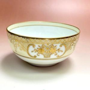 ノリタケ オールドノリタケ 東洋陶器 コクラ印 オレンジ 金彩花模様