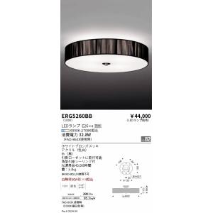 遠藤照明 シーリングライト 黒 ランプ別売 ERG5260BB : 住宅設備専門