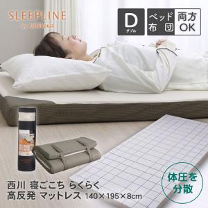 セミダブル 西川 高反発 マットレス 120×195cm 厚み 8cm 敷き布団