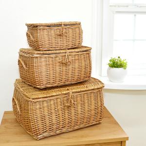 ツルヤ商店 籐バスケット maru S(籐 ラタン カゴ バスケット 収納かご