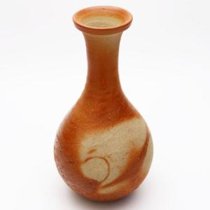 備前焼 花瓶 華 窯元 作家 石田育男 陶印 bizenyaki_kabin_hana 花入れ