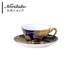 大倉陶園 ゴールドライン＆プラチナ モーニング碗皿ペア(金・白金