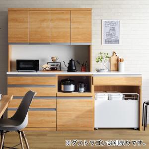 ニトリ（NITORI） 幅140cm キッチンボード(リガーレ140KB LBR ハイ