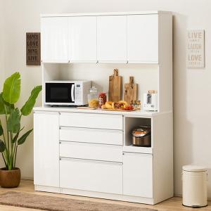 ニトリ（NITORI） 幅140cm キッチンボード(リガーレ140KB WH ハイ