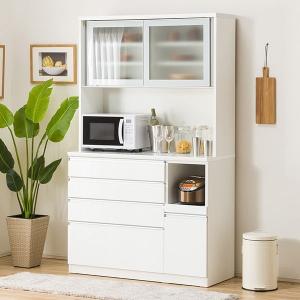 ニトリ（NITORI） 幅120cm キッチンボード( レジューム120-2TG-S WH