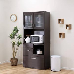 ニトリ（NITORI） 幅80cm 見た目すっきり 板戸レンジボード (幅80cmcm