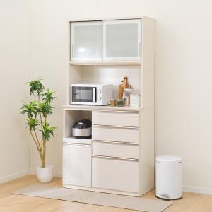 ニトリ（NITORI） 幅80 キッチンボード(上置き付き リガーレ80KB WH