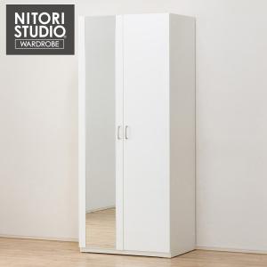 ニトリ（NITORI） ワードローブ(クエスT 60WR WH) ニトリ期間限定：4/6
