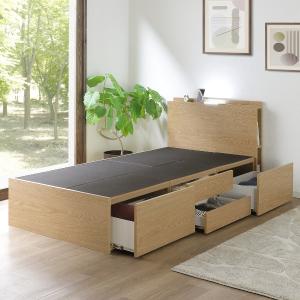 ニトリ（NITORI） シングル 大容量チェストベッド (DBR) : ニトリ