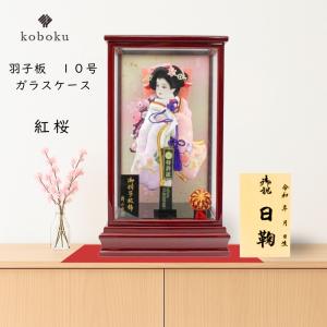 羽子板 お祝い 羽子板飾り 金襴 押絵羽子板 18号 ケース飾り 可愛い