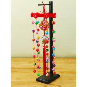 さげもん美草 柳川まりつるし飾り鶴熨斗 うさぎと亀 飾り台付 : 柳川