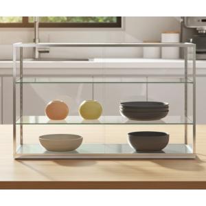 中古】直接引き取り限定 NISSIN ニッシン ガラス ショーケース 前開き