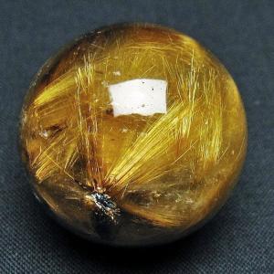 ルチルクォーツ 水晶 丸玉 スフィア 18mm t637-4750 : 誠安天然石専門