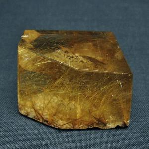 スモーキークォーツ 六角柱 煙水晶 ルチルクォーツ 3.4Kg 台座付属