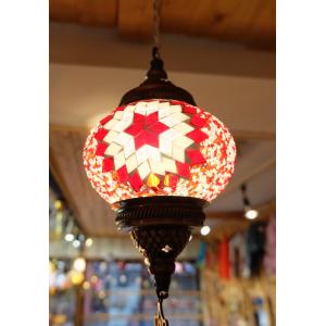 トルコ雑貨 吊り下げ トルコモザイクランプ 綺麗い エキゾチック LED