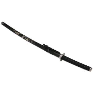 木刀 金糸 紺鞘 鞘・鍔（つば）付 お稽古や余興・宴会・コスプレに