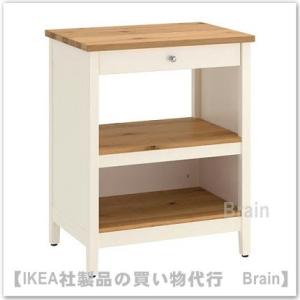 イケア（IKEA） TORNVIKEN アイランドキッチン126x77 cm オフホワイト