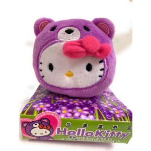 ご当地キティ 北海道限定 ラベンダーチェック スライドミラー チェーン