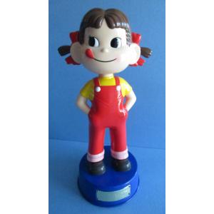 首振りペコちゃん ブリキ台座 頭ネジ2本 80年代 人形 : リサイクル