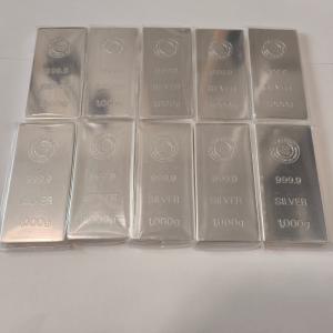 井嶋金銀工業 純銀 インゴット [桐箱付] 500g ingot シルバー/SV999.9