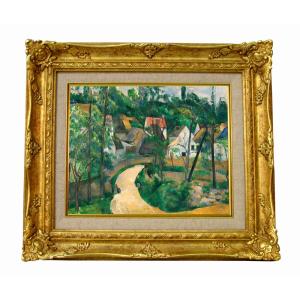 世界の名画 佐伯 祐三 テラスの広告 ジクレーキャンバス複製画 豪華