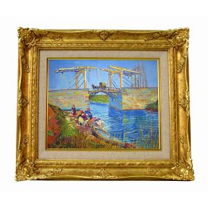 世界の名画 ルソー 牛のいる風景 ジクレーキャンバス複製画 豪華額装品