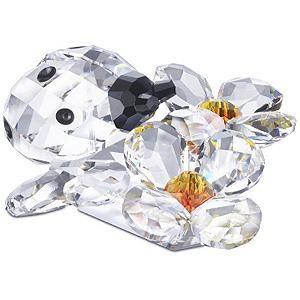 SWAROVSKI（スワロフスキー） クリスタル 『花とテントウムシ』 842804