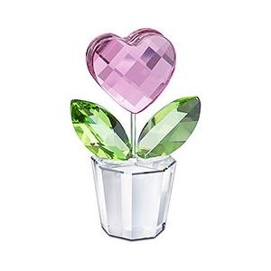 SWAROVSKI（スワロフスキー） 置物 廃盤品 フラワーハート ピンク
