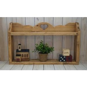 カントリーウォールシェルフ 幅50 ハートの扉 / RSE-75 : カントリー