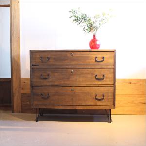 リメイク桐箪笥 チェスト 幅90cm 2段 和箪笥 アンティーク家具 和
