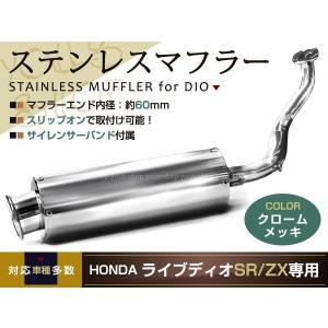 重低音 ライブディオ Dio ステンレス マフラー SR ZX AF34 AF35 オール