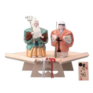 高砂人形 木目込人形 木目込 新大三五（入目） 夫婦円満 長寿 縁起物