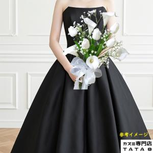 結婚式43*30cmブーケ (新郎ブートニアと髪飾り付かない) 造花胡蝶蘭の