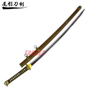 ☆尾形刀剣 軍刀 大日本帝国 陸軍 陸軍搭乗員軍刀 黒柄 軍緑木鞘 GN-2