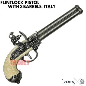 ☆DENIX フリントロックピストル ドイツ ゴールド 1043/L (デニックス