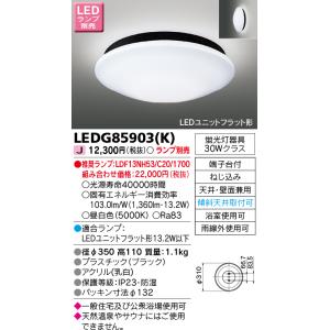 TOSHIBA（東芝） LEDG85915(K) LED屋外小形シーリング 公衆浴場対応