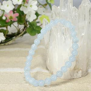 3月誕生石 3A級 アクアマリン 藍玉 φ10mm ブレスレット パワーストーン