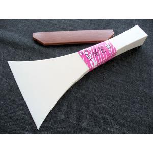 三味線撥(三味線バチ) 白象 津軽用 【15号 白】 重さ150g 練習用