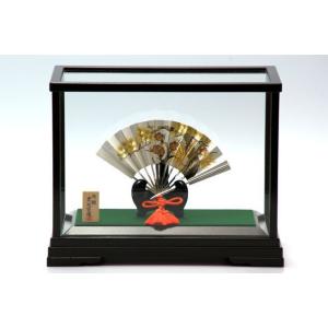 大阪長生堂 純銀 銀製 置物 扇8号 松竹梅 結婚祝い 賀寿 長寿祝い に