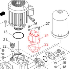川本ポンプ カワエースN3-405・N3-406 流量スイッチ切り替え用