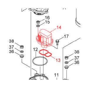 川本ポンプ カワエースNF3-250S用 ファインセンサー(14) PST2-4-14