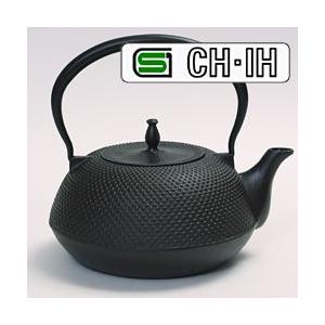 砺波商店 南部鉄瓶 日本製 鉄瓶 丸南部アラレ 満水容量約1.2L 99-13 IH