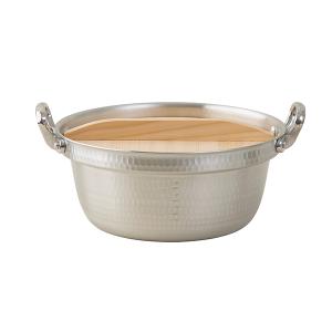 純銅製 山菜鍋 33cm 木蓋付き(燕三条製 銅製 銅鍋 銅製品 純銅 銅 鍋